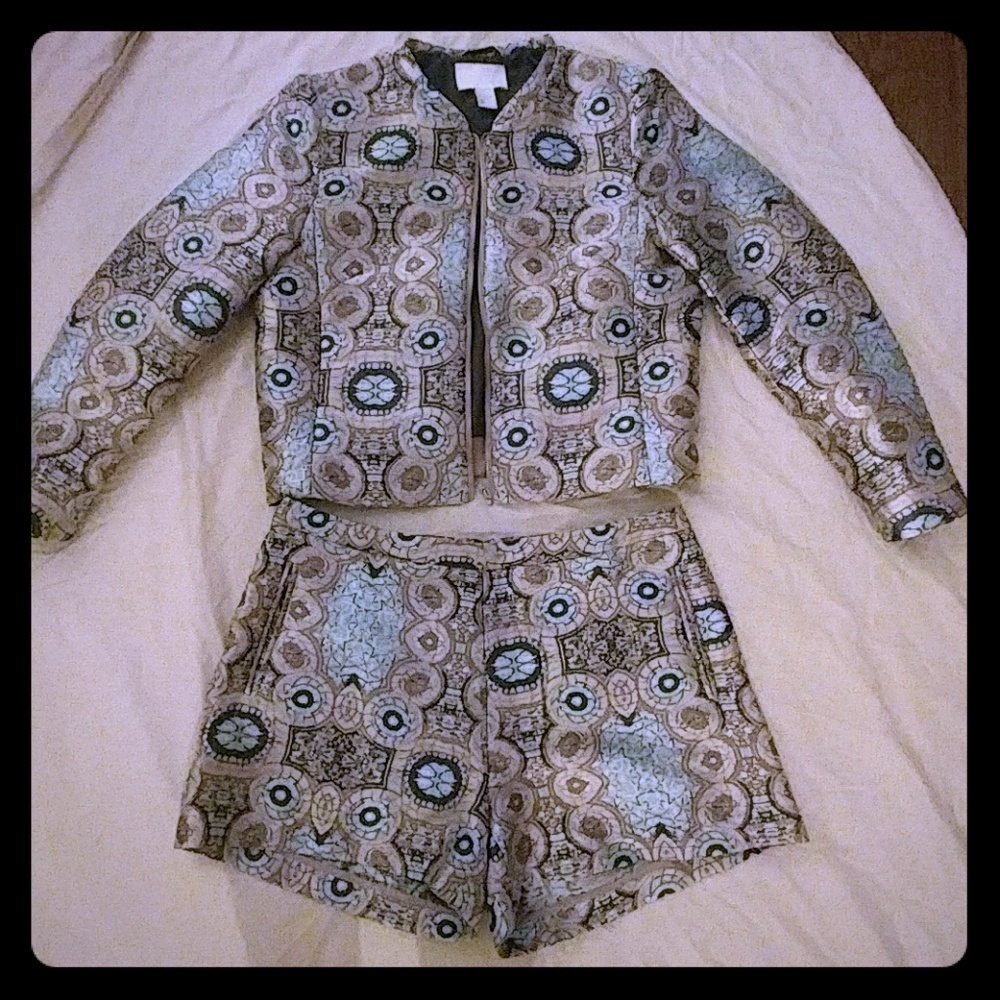 H & M Printed Suit